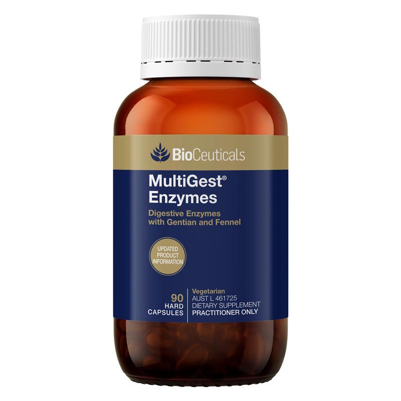 Load image into Gallery viewer, BioCeuticals MultiGest® Enzymes 90 Capsules
