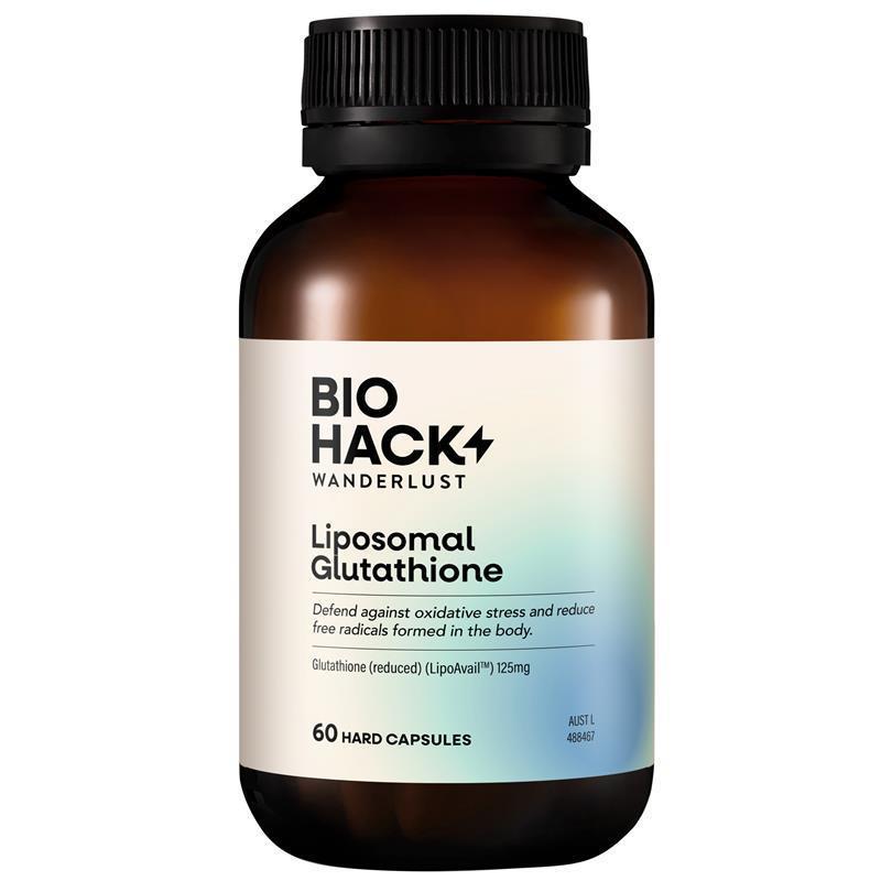 Load image into Gallery viewer, BioHack Wanderlust Liposomal Glutathione 60 Capsules
