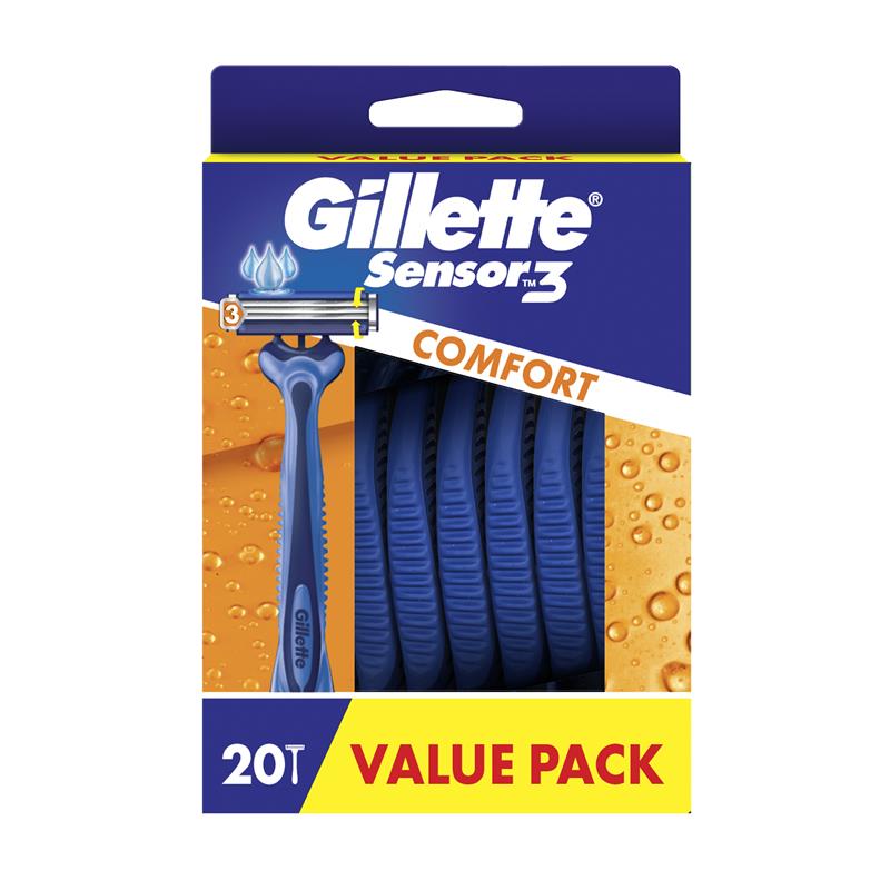Load image into Gallery viewer, Gillette Sensor 3 Disposables 20pk
