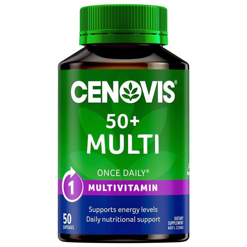 Load image into Gallery viewer, Cenovis Once Daily 50+ Multivitamin 50 Capsules
