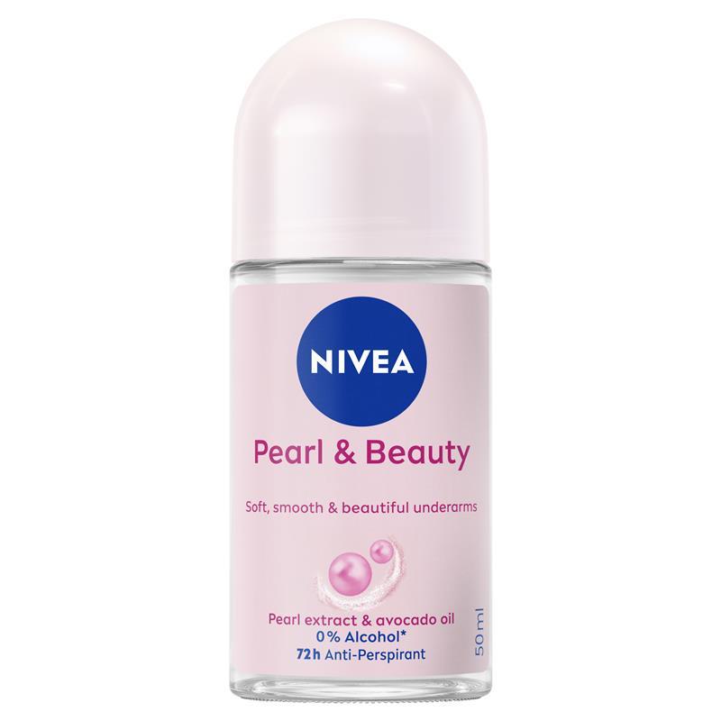 Load image into Gallery viewer, NIVEA Pearl &amp; Beauty Roll On Deodorant 72H Protection 50ml
