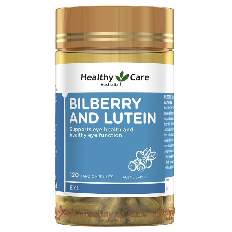 Load image into Gallery viewer, Healthy Care Bilberry &amp; Lutein 120 Capsules
