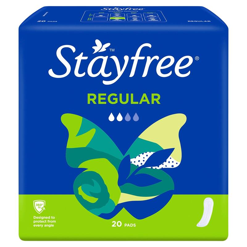 Load image into Gallery viewer, Stayfree Regular Sanitary Pads 20 Pack
