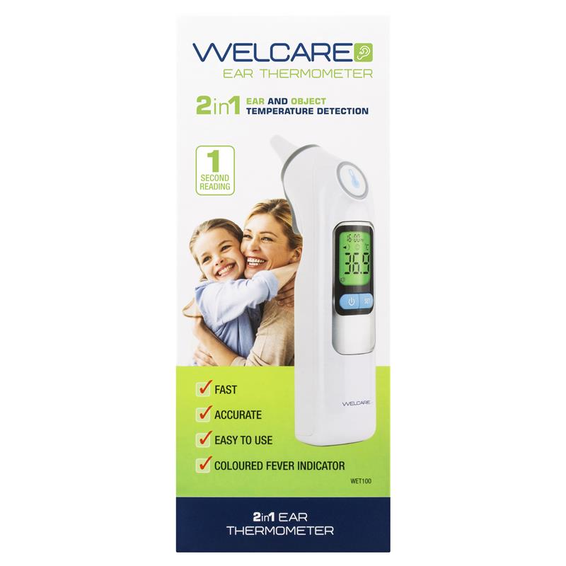 Load image into Gallery viewer, Welcare 2 In 1 Ear Thermometer
