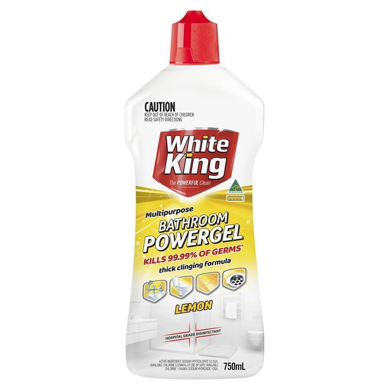 Load image into Gallery viewer, White King Bathroom Power Gel Lemon 750ml
