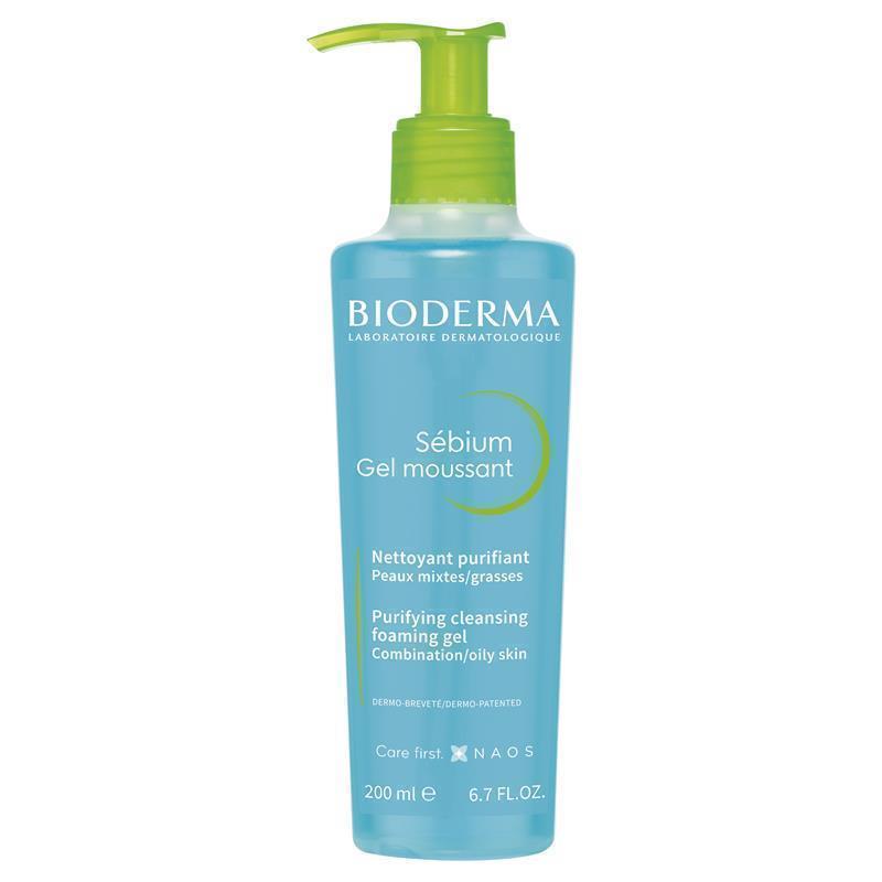 Load image into Gallery viewer, Bioderma Sebium Gel Moussant Gel Cleanser For Oily Skin 200ml
