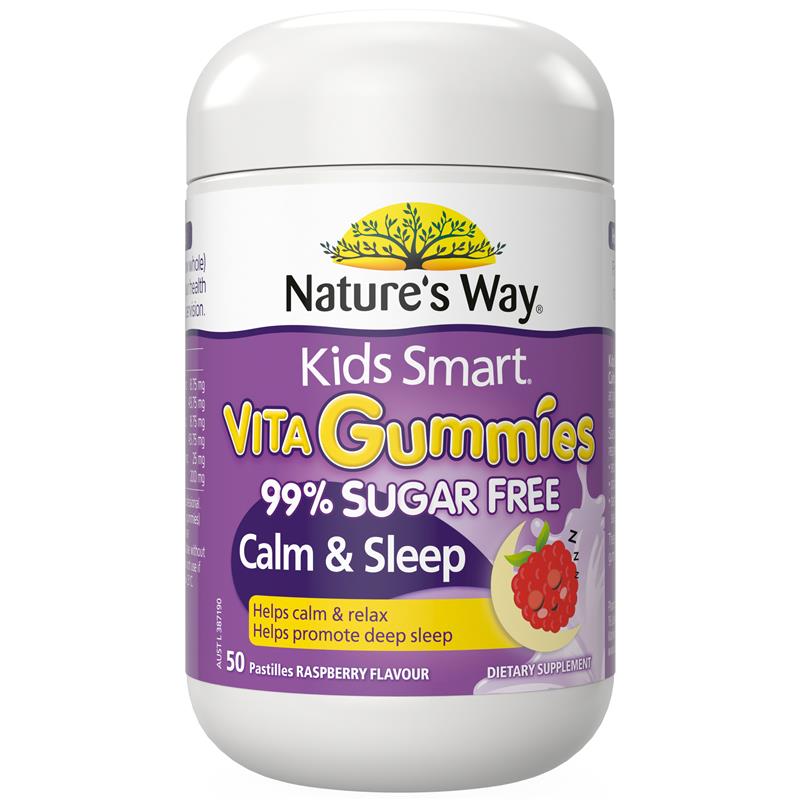 Load image into Gallery viewer, Nature's Way Kids Smart Vita Gummies Sugar Free Calm &amp; Sleep 50 Gummies

