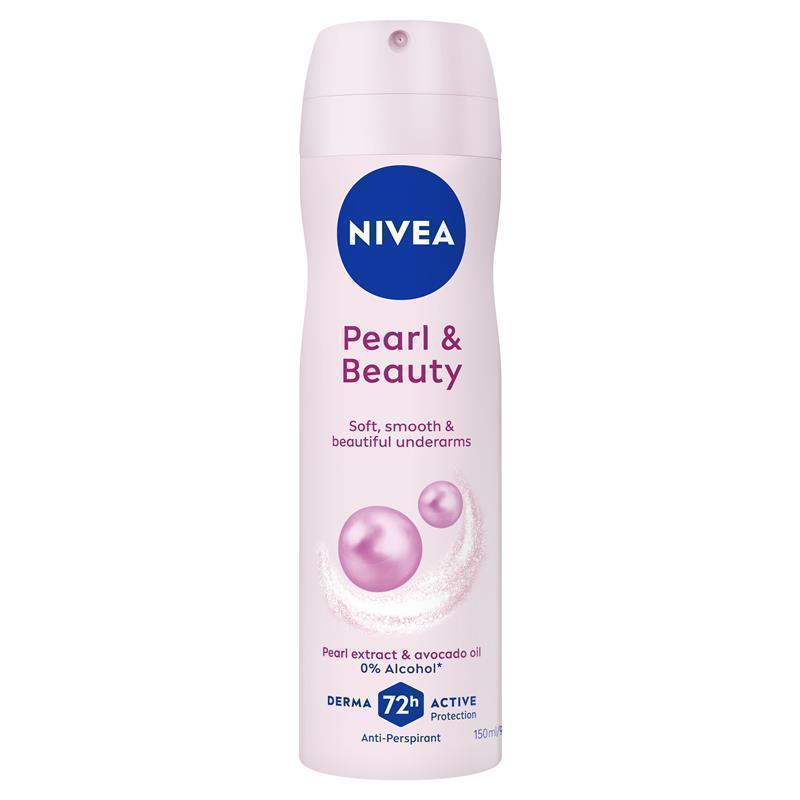 Load image into Gallery viewer, NIVEA Pearl &amp; Beauty Aerosol Deodorant 72H Protection 150ml
