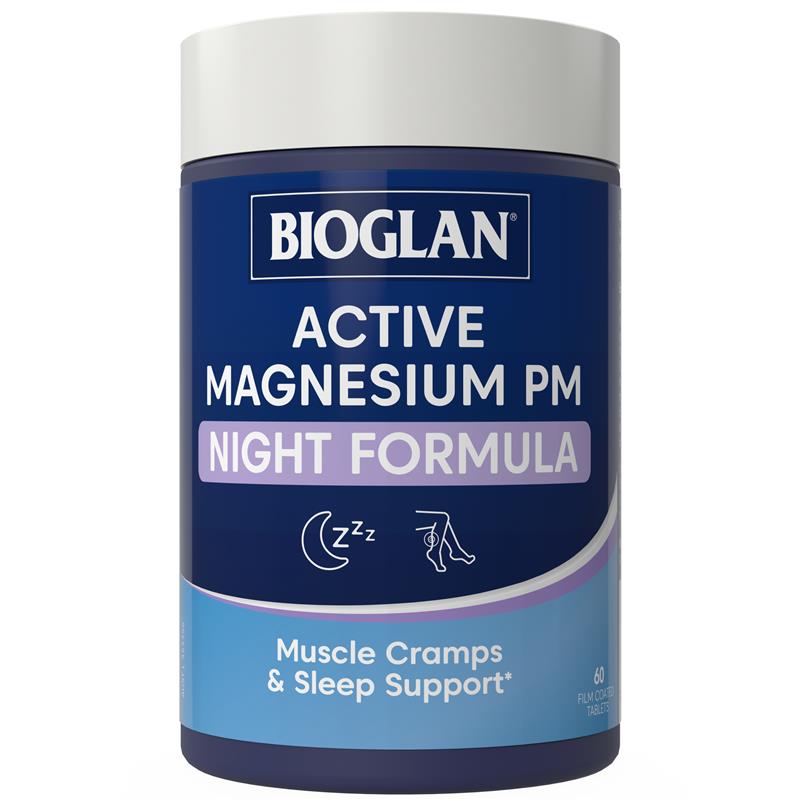 Load image into Gallery viewer, Bioglan Active Magnesium PM 60 Tablets
