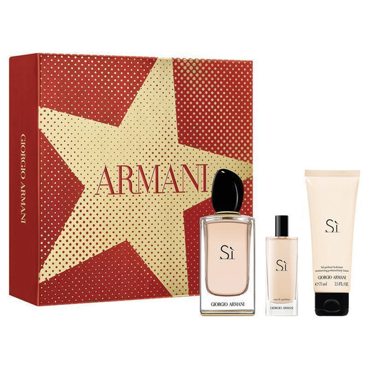 Giorgio Armani Si Eau de Parfum 100ml 3 Piece Set