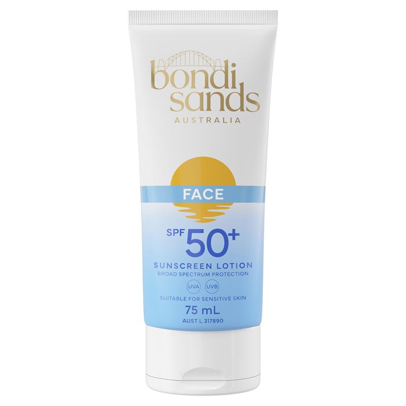 Load image into Gallery viewer, Bondi Sands Daily Moisturising Face SPF 50+ Sunscreen Lotion Fragrance Free 75ml
