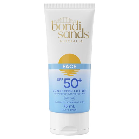 Bondi Sands Daily Moisturising Face SPF 50+ Sunscreen Lotion Fragrance Free 75ml