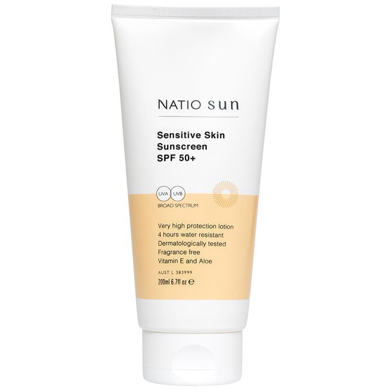 Load image into Gallery viewer, Natio Sensitive Skin Sunscreen SPF 50+ 200ml
