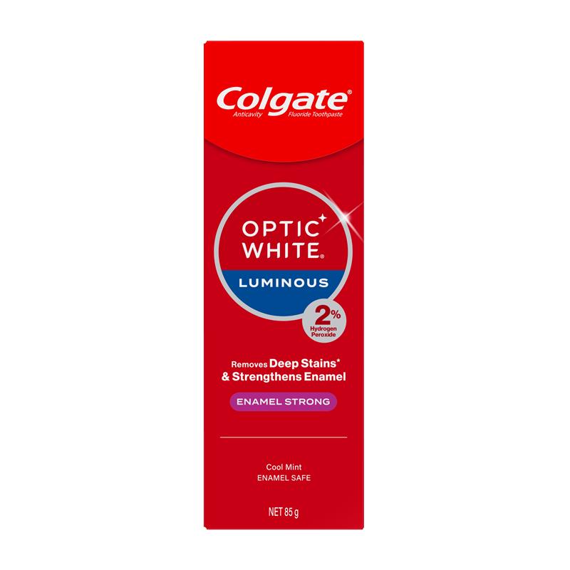 Load image into Gallery viewer, Colgate Toothpaste Optic White Luminous Enamel Strong 85g
