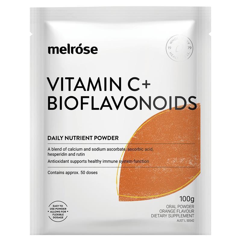 Load image into Gallery viewer, Melrose Vitamin C + Bioflavonoids 100g Powder
