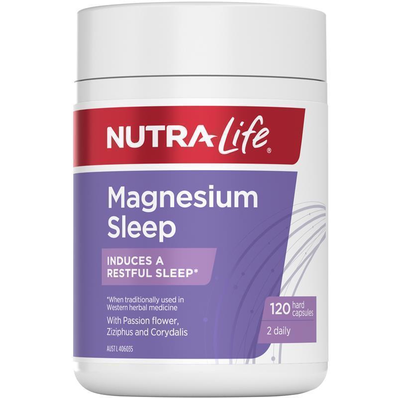Load image into Gallery viewer, Nutra-Life Magnesium Sleep 120 Capsules
