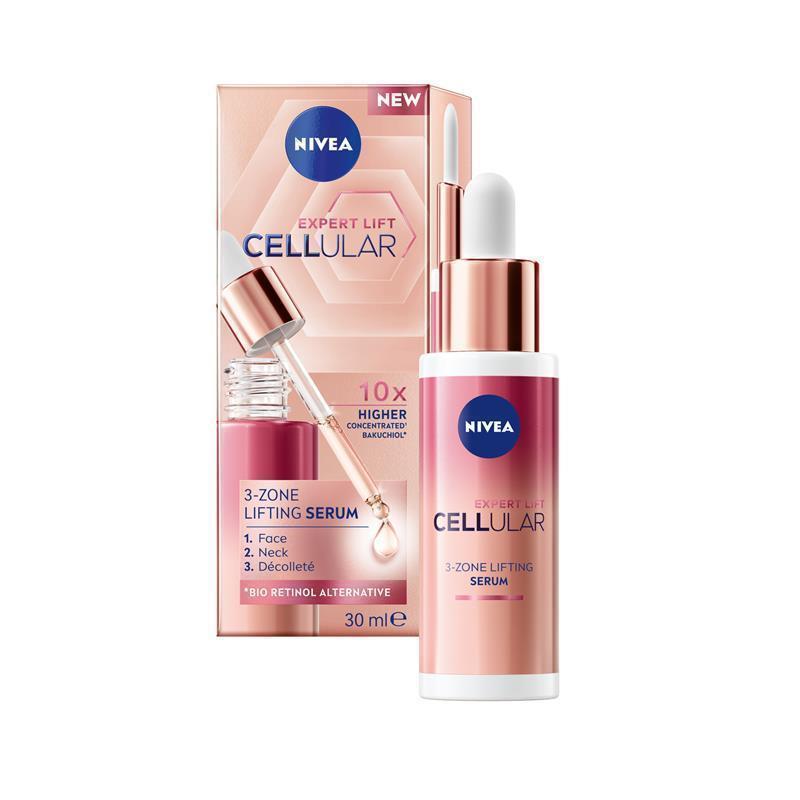 Load image into Gallery viewer, NIVEA Cellular Expert Lift Bakuchiol 3-Zone Lifting Serum 30ml
