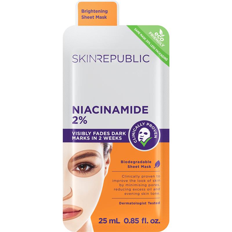 Load image into Gallery viewer, Skin Republic Niacinamide Sheet Mask 25ml
