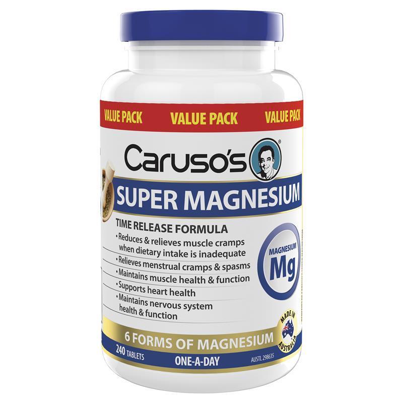 Load image into Gallery viewer, Carusos Super Magnesium 240 Tablets
