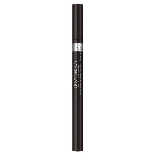 Rimmel Brow This Way 2 in 1 Fix & Sculpt Black