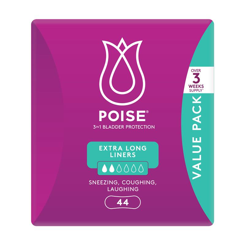 Load image into Gallery viewer, Poise Liner Extra Long Bulk 44 Pack
