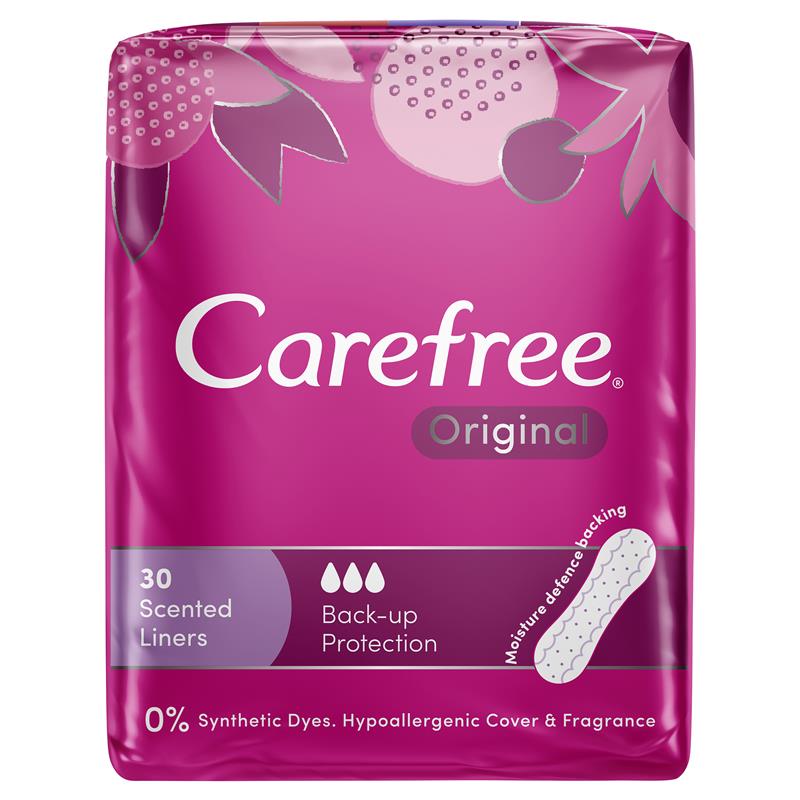 Load image into Gallery viewer, Carefree Original Shower Fresh Scented Panty Liners 30 Pack

