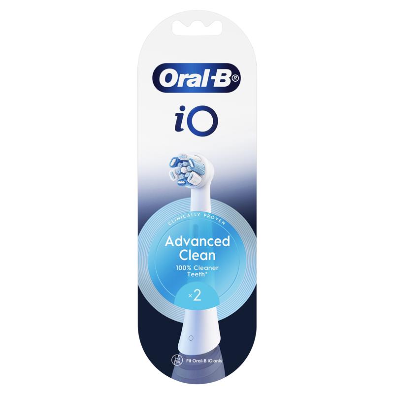 Load image into Gallery viewer, Oral B Power Toothbrush iO Advanced Clean Refills White 2 Pack
