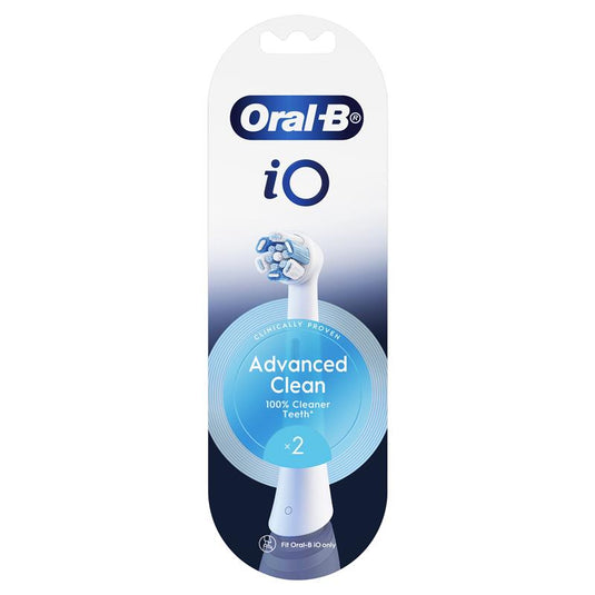 Oral B Power Toothbrush iO Advanced Clean Refills White 2 Pack