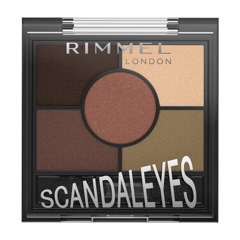 Load image into Gallery viewer, Rimmel Scandaleyes 5 Pan Reno 02 Brixton Brown
