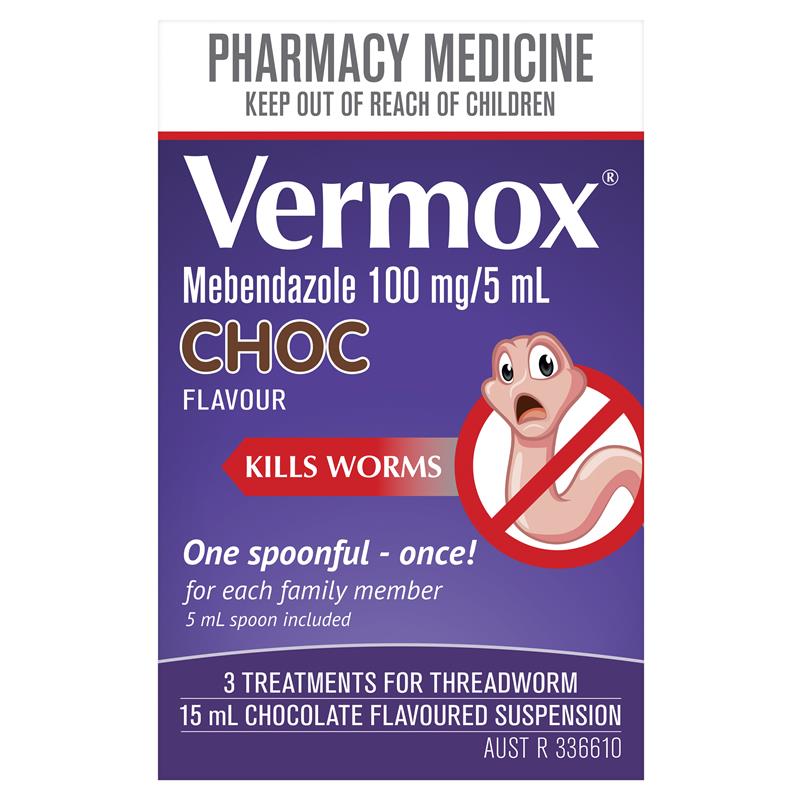 Load image into Gallery viewer, Vermox Chocolate Suspension 15ml
