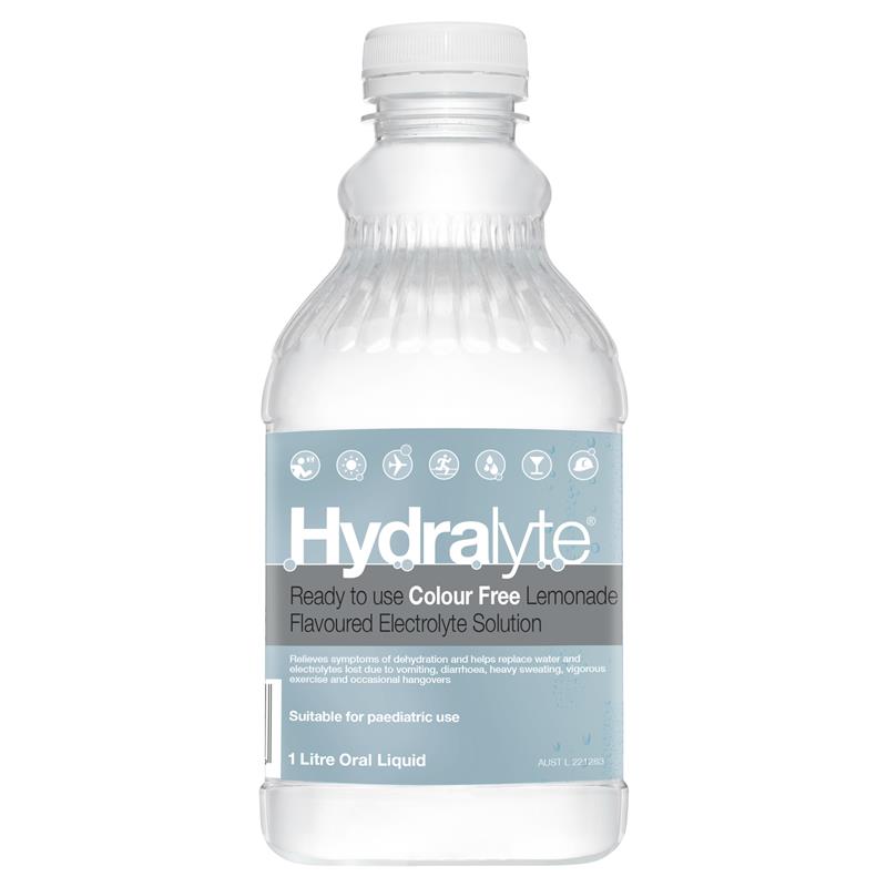 Load image into Gallery viewer, Hydralyte Liquid Colour Free Lemonade Flavoured 1 Litre
