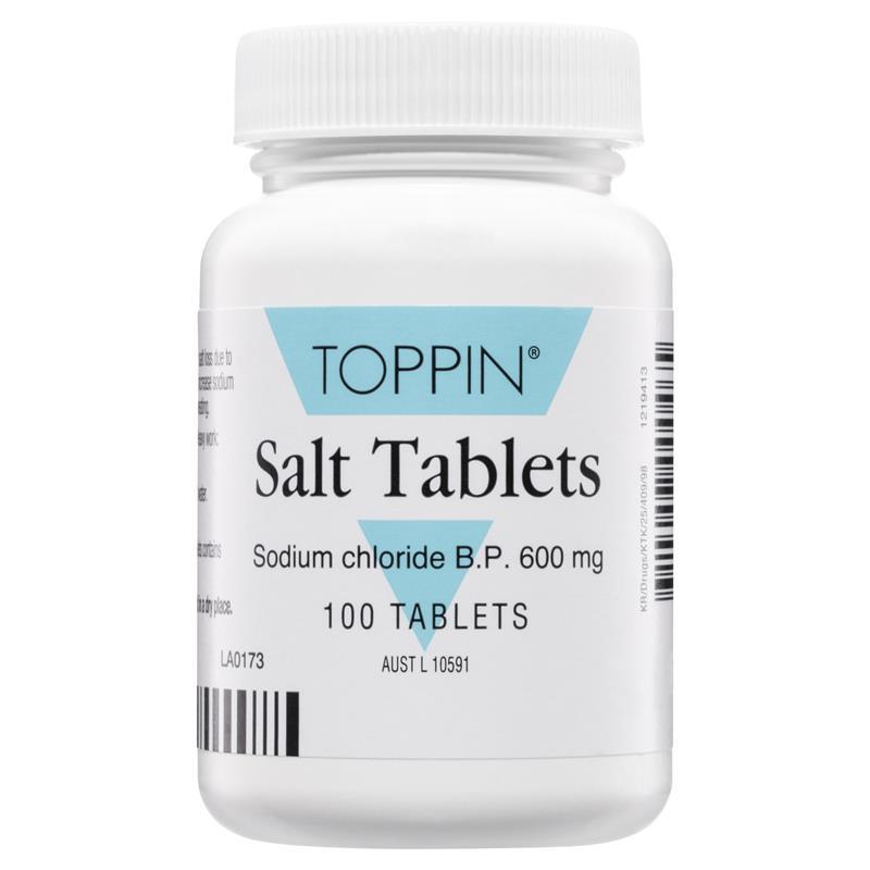 Load image into Gallery viewer, Toppin Salt Tablets 600mg 100 Pack
