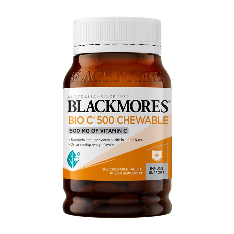Load image into Gallery viewer, Blackmores Bio C 500mg 200 Chewable Tablets
