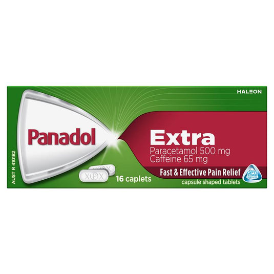 Panadol Extra Paracetamol Pain Relief 16 Caplets