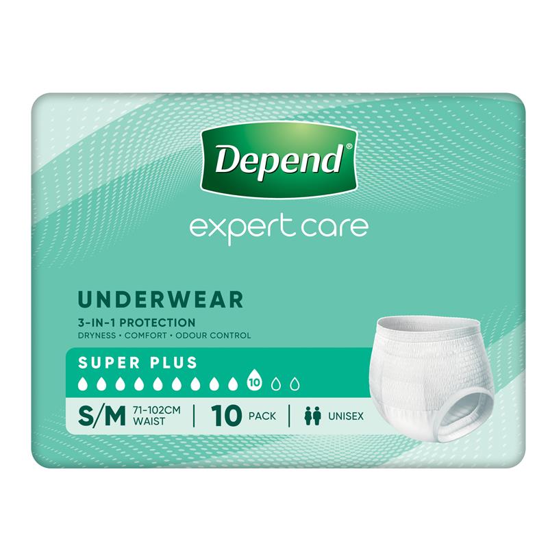 Load image into Gallery viewer, Depend Unisex Underwear Super Plus Small/Medium 10 Pack
