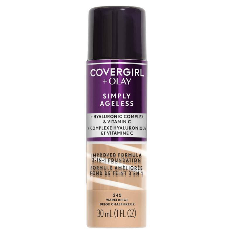 Load image into Gallery viewer, Covergirl Simply Ageless 3 In 1 Foundation 245 Warm Beige 30ml
