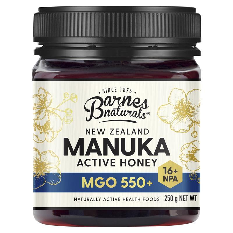Load image into Gallery viewer, Barnes Naturals New Zealand Manuka Honey 250g MGO 550+

