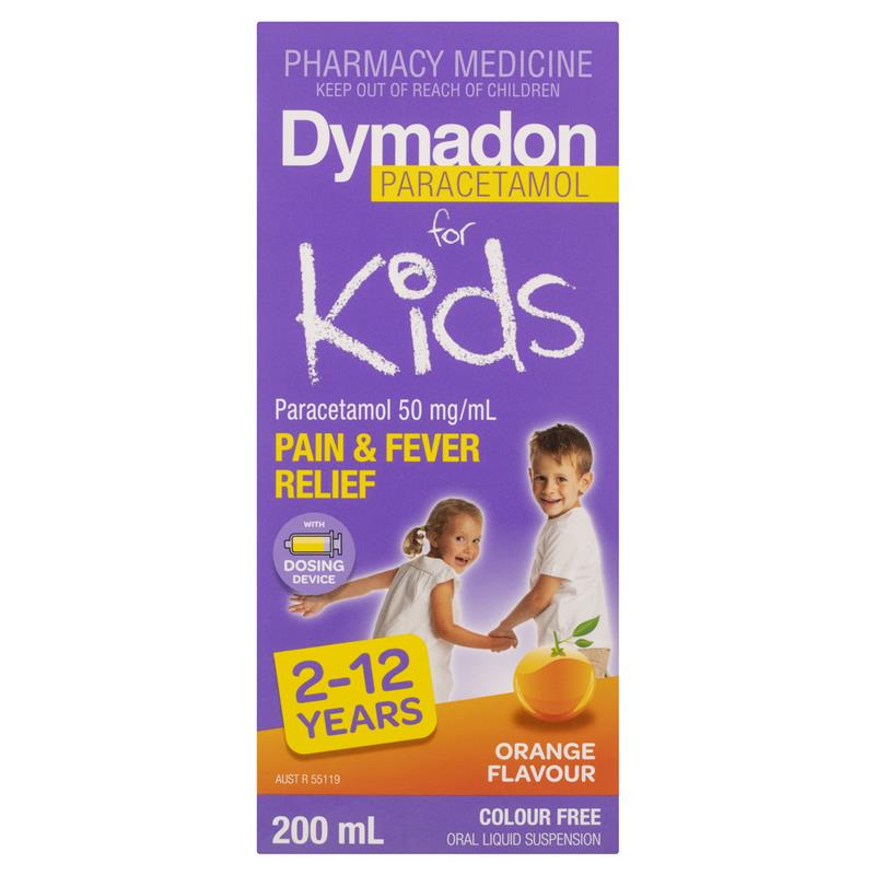 Load image into Gallery viewer, Dymadon for Kids Orange 2 years - 12 years 200mL

