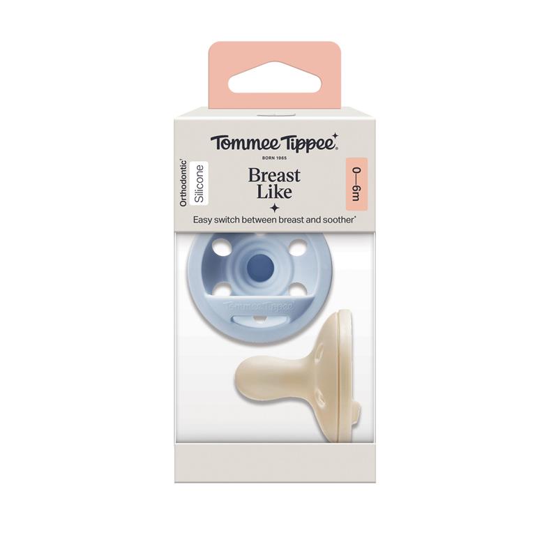 Load image into Gallery viewer, Tommee Tippee Breast Like Soother 0-6 Months 2 Pack
