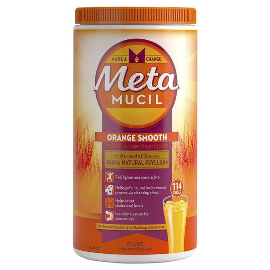 Metamucil Fibre Supplement Smooth Orange 114 Dose