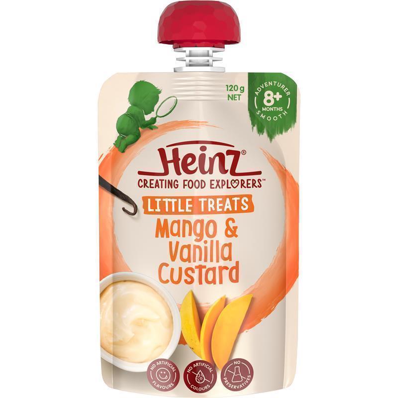Load image into Gallery viewer, Heinz Mango Vanilla Custard Pouch 120g 8m+
