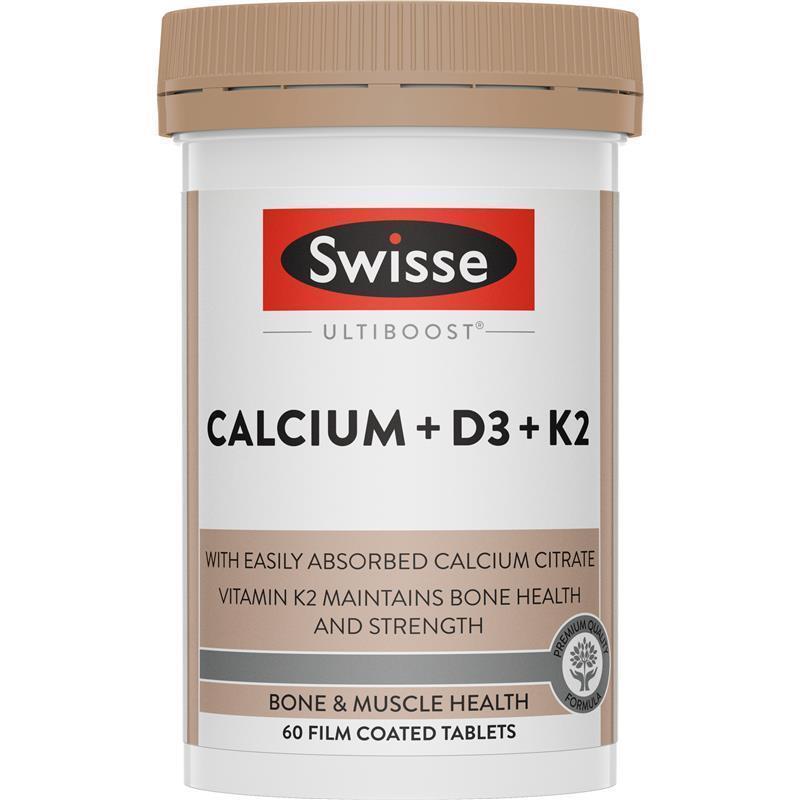 Load image into Gallery viewer, Swisse Ultiboost Calcium + D3 + K2 60 Tablets
