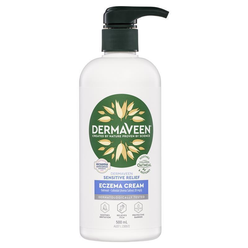 Load image into Gallery viewer, DermaVeen Sensitive Relief Eczema Cream 500mL
