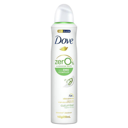 Dove Zero Aluminium Cucumber 250ml