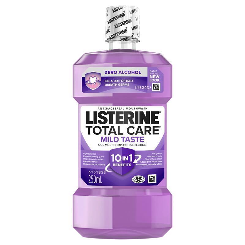 Load image into Gallery viewer, Listerine Total Care Zero Alcohol Antibacterial Mouthwash  Less Intense Taste 250mL
