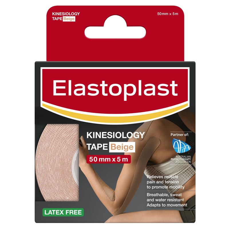 Load image into Gallery viewer, Elastoplast Kinesiology Tape Beige 50mm x 5m
