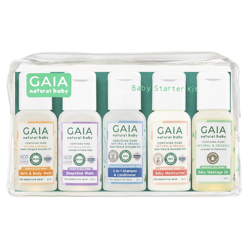 Load image into Gallery viewer, Gaia Natural Baby Starter Kit 5 x 50ml
