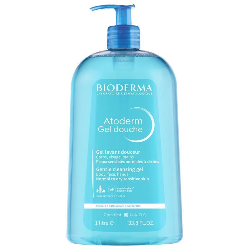 Load image into Gallery viewer, Bioderma Atoderm Gentle Cleansing Gel for Body Face and Hands 1 Litre
