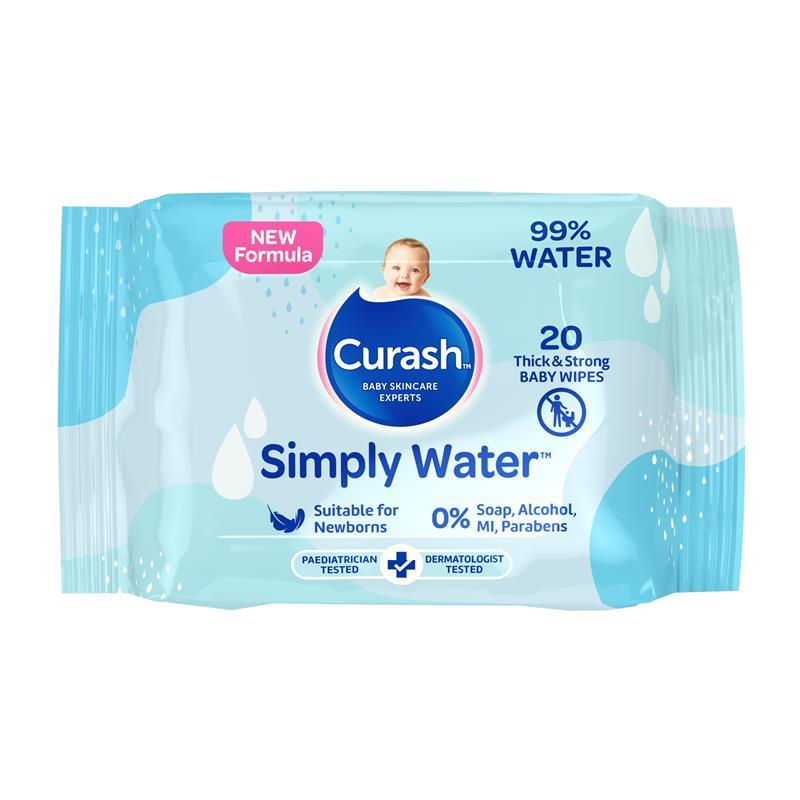 Load image into Gallery viewer, Curash Simply Water Wipes 20 Pack
