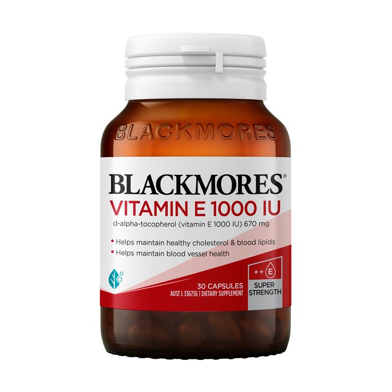 Load image into Gallery viewer, Blackmores Vitamin E 1000IU 30 Capsules
